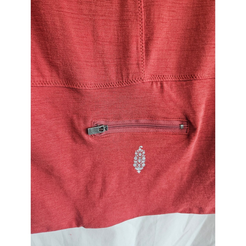 FP Movement Top Womens XS Rust Excellent Dolman Sleeve Activewear Zip Pocket - Picture 4 of 4
